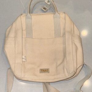 TNA Cream Canvas Backpack